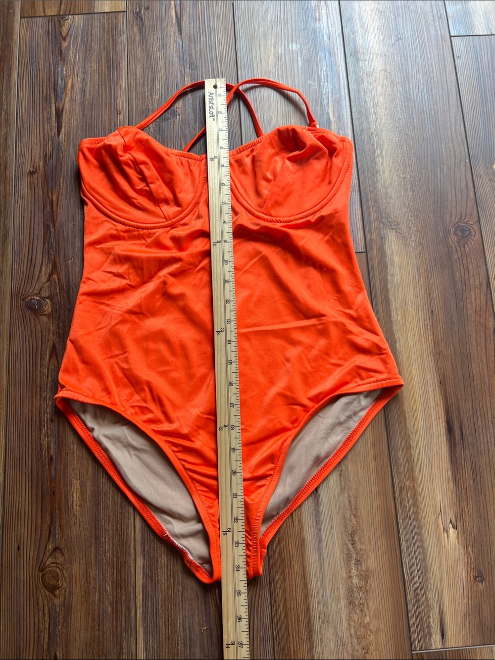 Avon Bright Orange One Piece Swimsuit - Picture 13 of 13